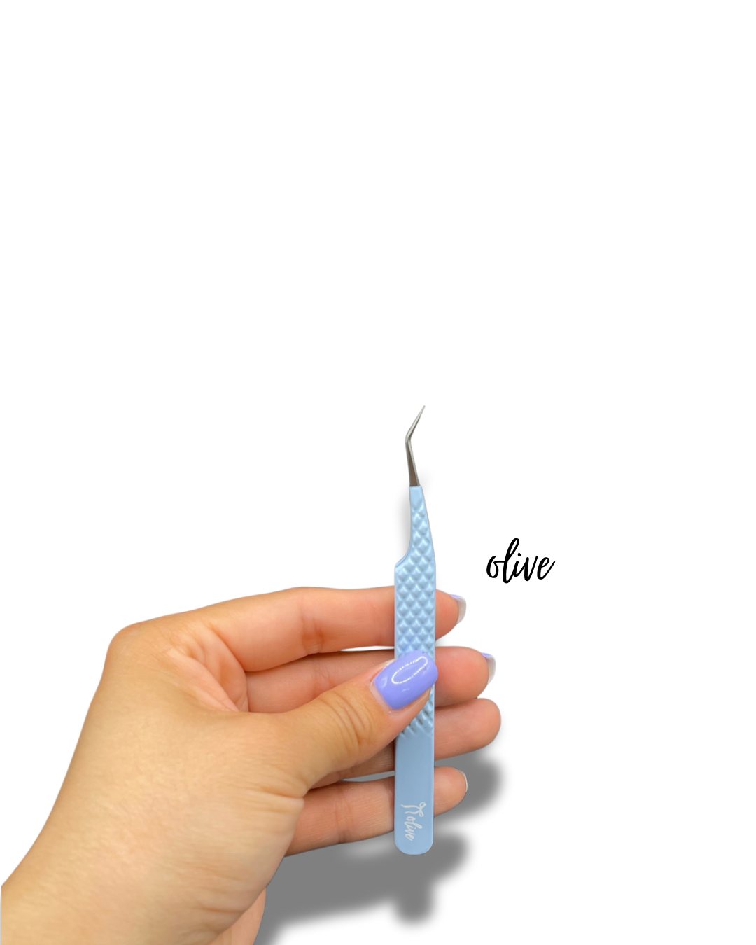 OLIVE ISOLATION TWEEZER (single, blue)