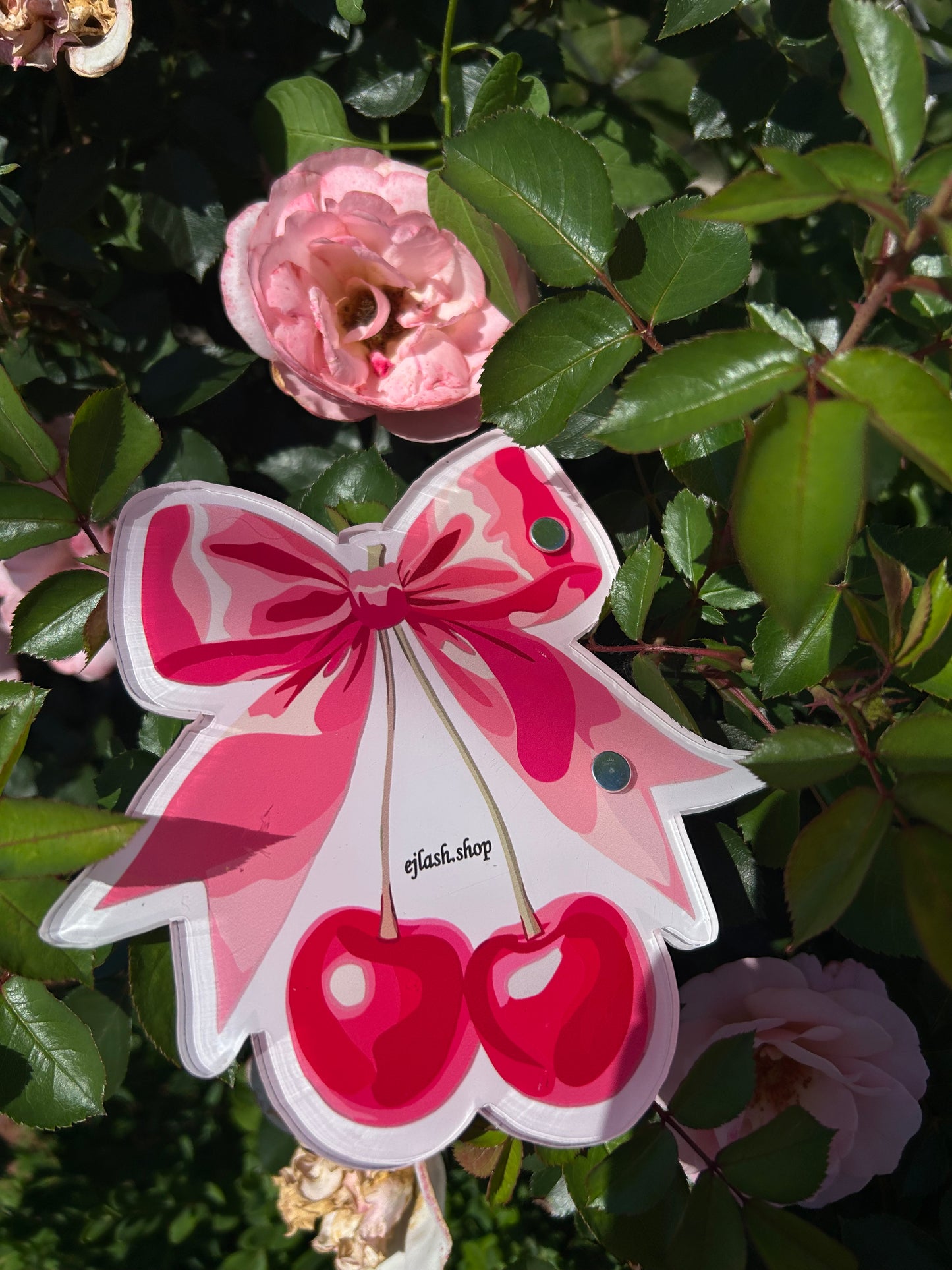 CHERRY BOW LASH TILE 🍒 🎀