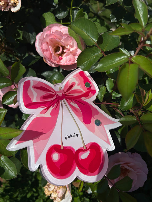 CHERRY BOW LASH TILE 🍒 🎀
