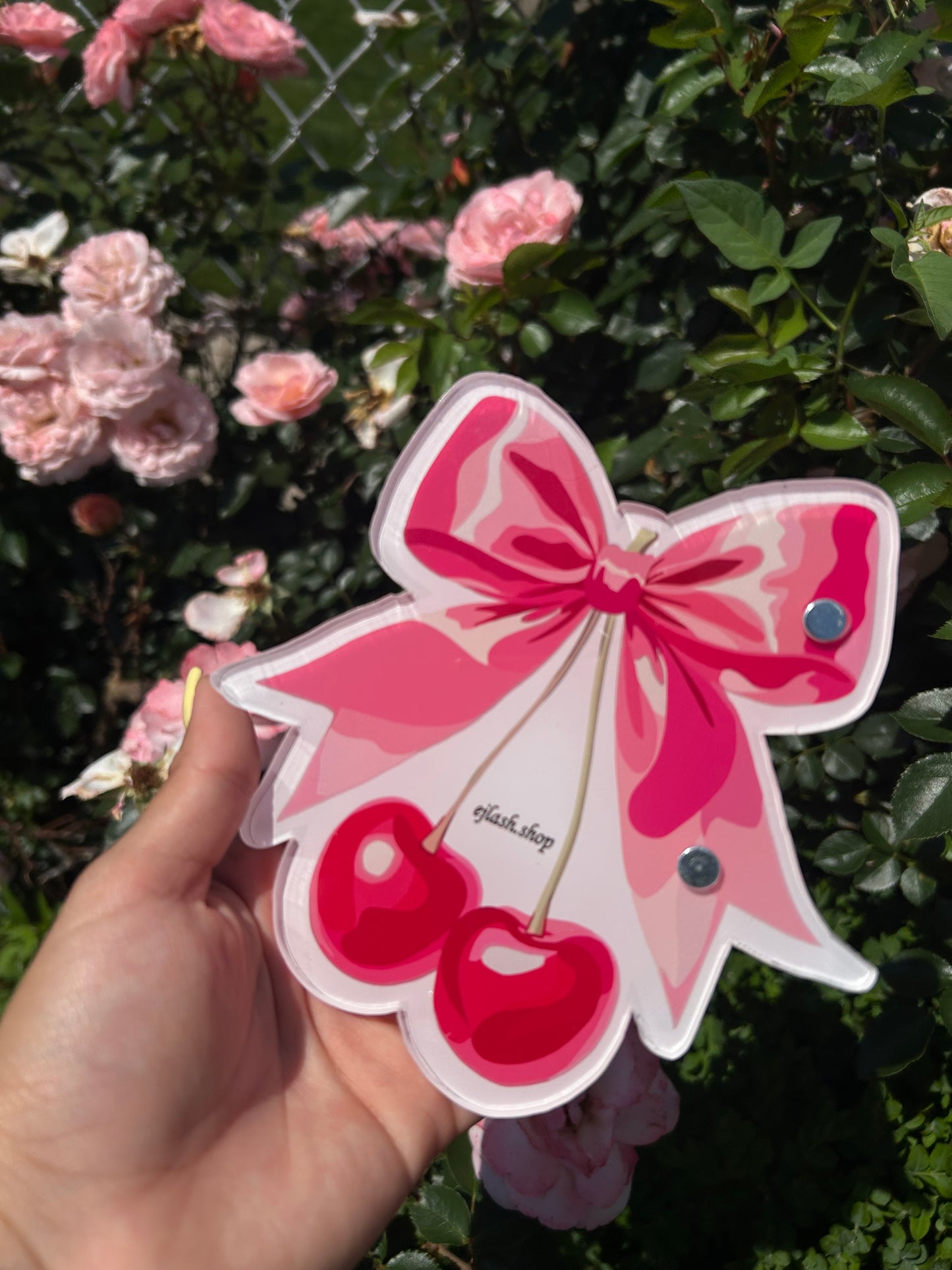 CHERRY BOW LASH TILE 🍒 🎀